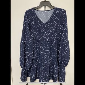 Blue Polka Dot Dress